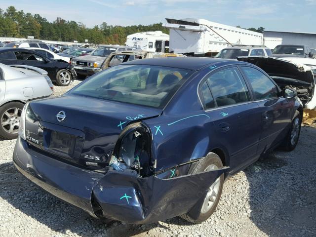 1N4AL11D16C182324 - 2006 NISSAN ALTIMA S BLUE photo 4