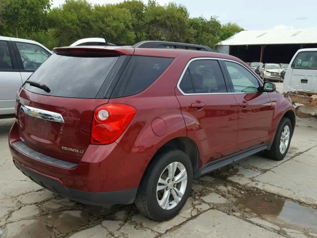 2CNALDEW2A6343249 - 2010 CHEVROLET EQUINOX LT RED photo 4