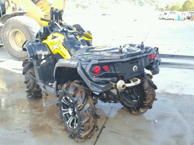 3JBLWAP22FJ000083 - 2015 CAN-AM OUTLANDER YELLOW photo 3