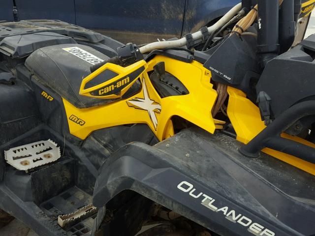 3JBLWAP22FJ000083 - 2015 CAN-AM OUTLANDER YELLOW photo 9