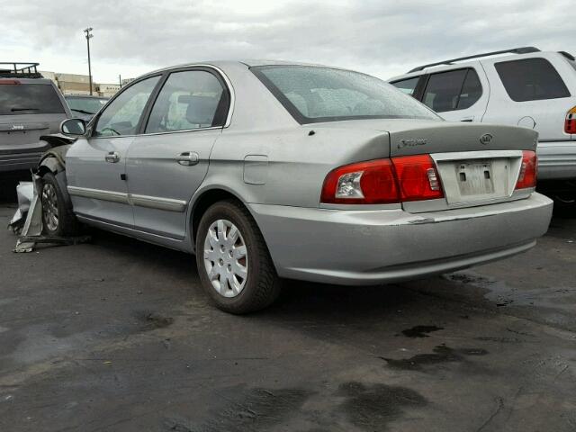 KNAGD126035251891 - 2003 KIA OPTIMA LX SILVER photo 3