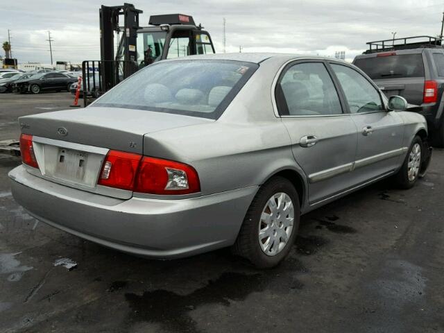 KNAGD126035251891 - 2003 KIA OPTIMA LX SILVER photo 4