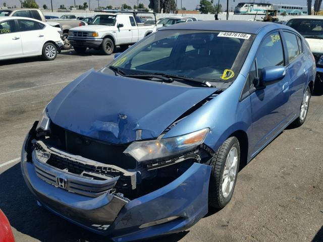 JHMZE2H75AS030704 - 2010 HONDA INSIGHT EX BLUE photo 2