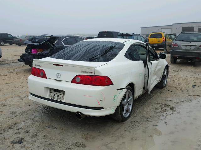 JH4DC53005S010443 - 2005 ACURA RSX TYPE-S WHITE photo 4