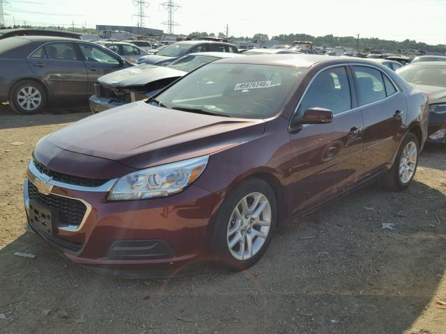 1G11C5SL4FF353274 - 2015 CHEVROLET MALIBU 1LT RED photo 2