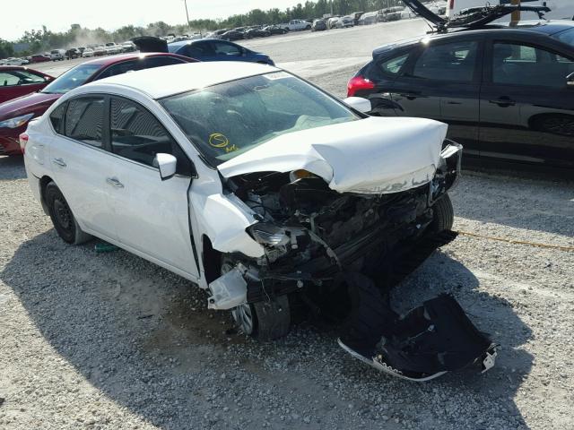 3N1AB7AP1FY215343 - 2015 NISSAN SENTRA S WHITE photo 1