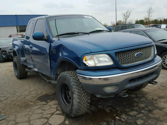 1FTRX08L31KA37910 - 2001 FORD F150 BLUE photo 1