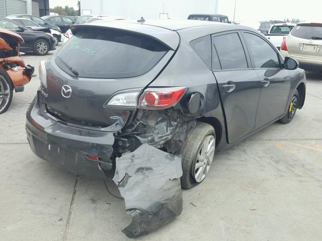 JM1BL1L75C1644347 - 2012 MAZDA 3 I GRAY photo 4