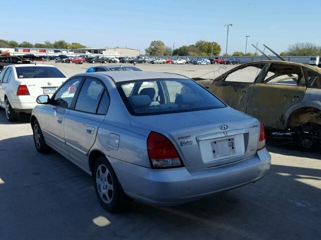 KMHDN45D92U317594 - 2002 HYUNDAI ELANTRA GL SILVER photo 3