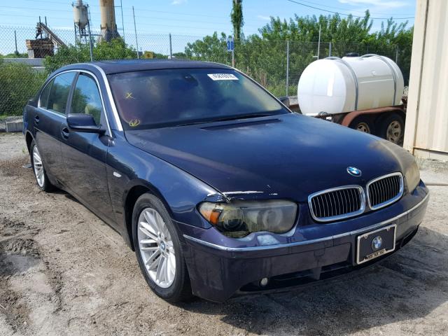 WBAGN63534DS55795 - 2004 BMW 745 LI Կապույտ լուսանկար 1