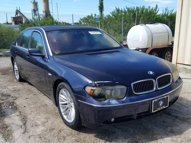 WBAGN63534DS55795 - 2004 BMW 745 LI BLUE photo 1