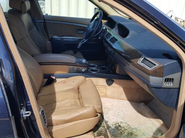 WBAGN63534DS55795 - 2004 BMW 745 LI Կապույտ լուսանկար 5