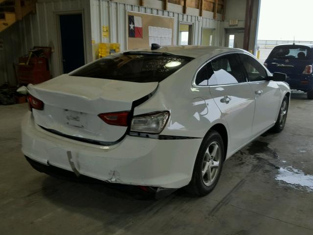 1G1ZB5ST1GF251728 - 2016 CHEVROLET MALIBU LS WHITE photo 4