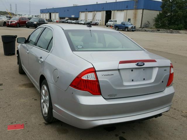 3FAHP0HA0AR254116 - 2010 FORD FUSION SILVER photo 3