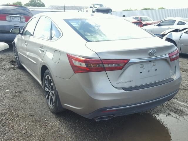 4T1BK1EB2JU275183 - 2018 TOYOTA AVALON XLE GOLD photo 3