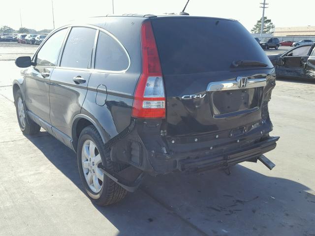 JHLRE387X7C057359 - 2007 HONDA CR-V EXL BLACK photo 3