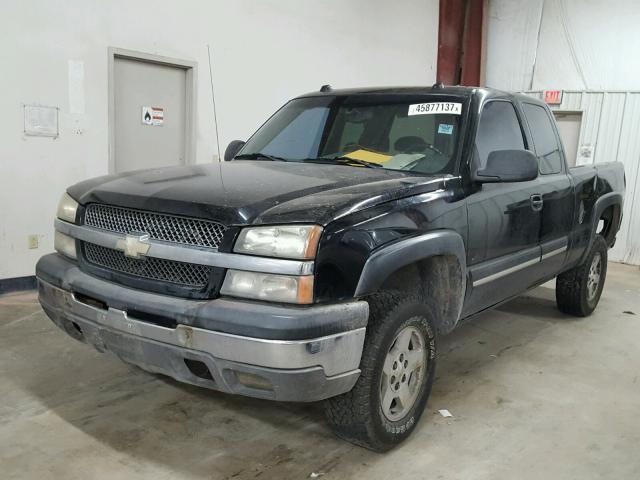 1GCEK19T94E364980 - 2004 CHEVROLET SILVERADO BLACK photo 2