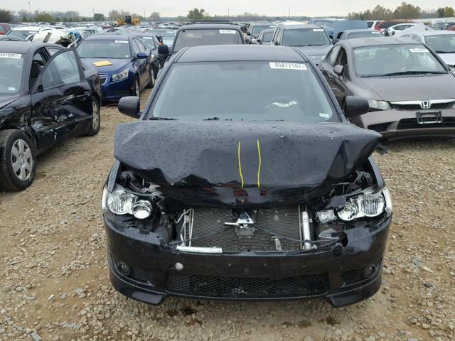 JA32U8FW4BU035108 - 2011 MITSUBISHI LANCER BLACK photo 9