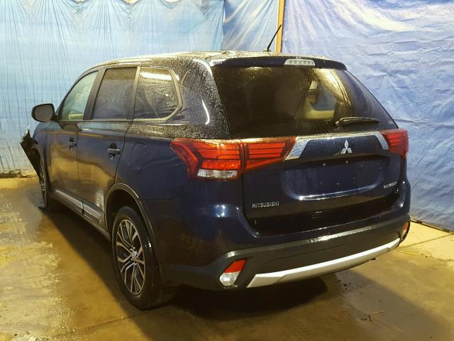 JA4AZ3A35GZ016439 - 2016 MITSUBISHI OUTLANDER BLUE photo 3