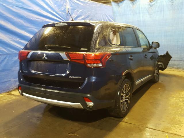 JA4AZ3A35GZ016439 - 2016 MITSUBISHI OUTLANDER BLUE photo 4