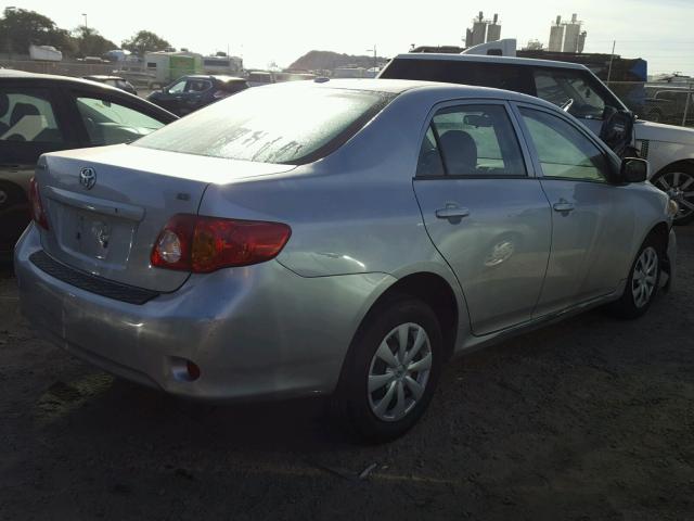 1NXBU4EE3AZ264375 - 2010 TOYOTA COROLLA BA SILVER photo 4