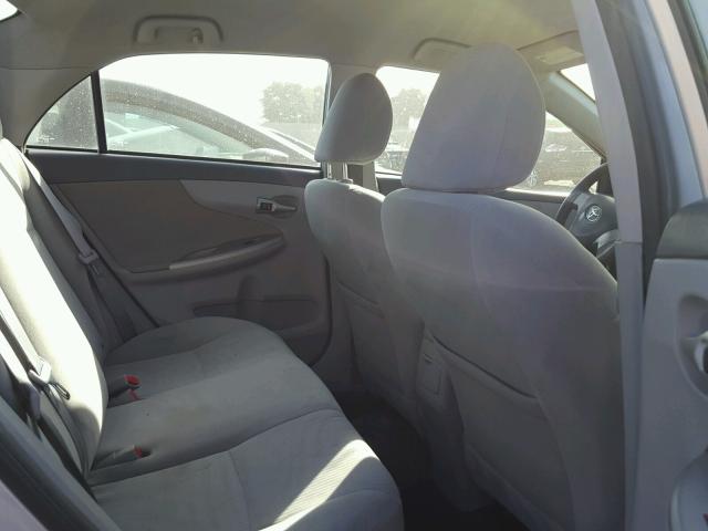 1NXBU4EE3AZ264375 - 2010 TOYOTA COROLLA BA SILVER photo 6