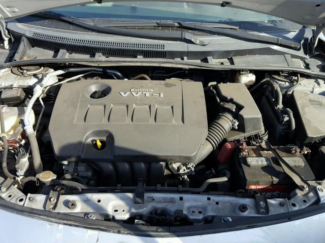 1NXBU4EE3AZ264375 - 2010 TOYOTA COROLLA BA SILVER photo 7