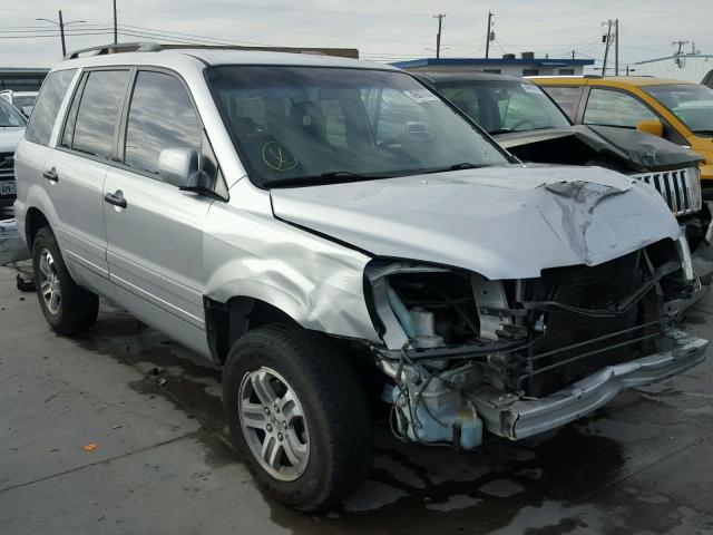 2HKYF18554H606586 - 2004 HONDA PILOT EXL SILVER photo 1