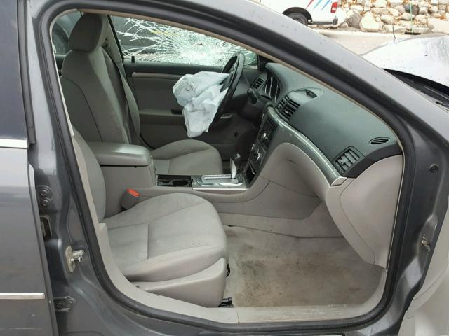 1G8ZS57B88F163794 - 2008 SATURN AURA XE GRAY photo 5