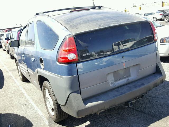 3G7DA03E71S515625 - 2001 PONTIAC AZTEK BLUE photo 3