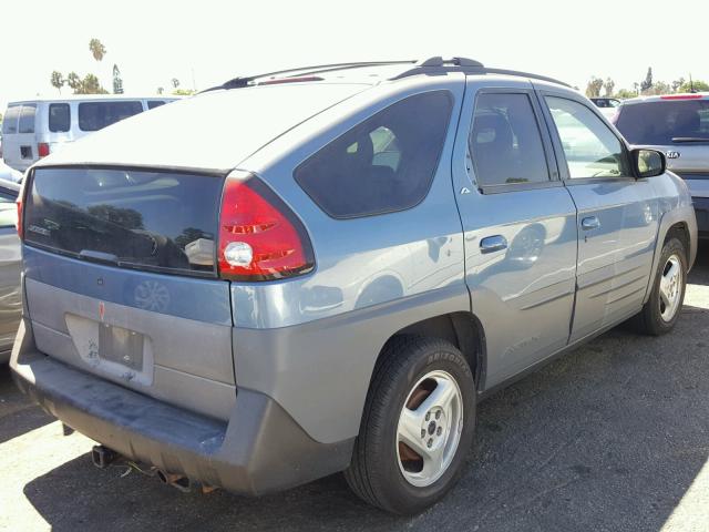 3G7DA03E71S515625 - 2001 PONTIAC AZTEK BLUE photo 4