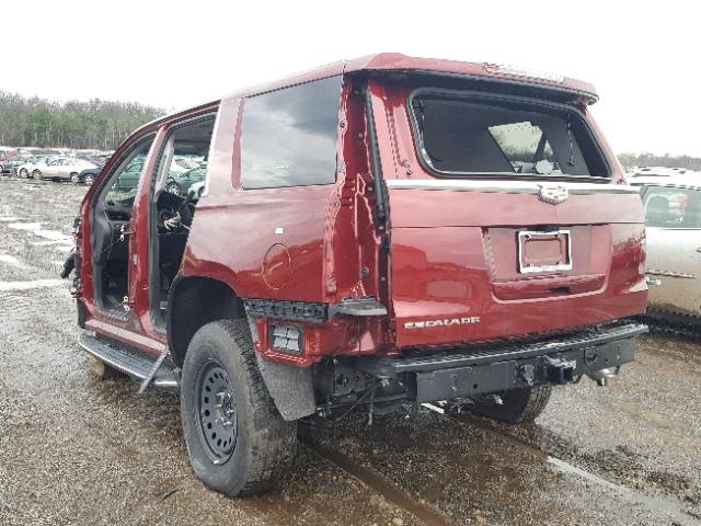 1GYS4BKJXHR278307 - 2017 CADILLAC ESCALADE L MAROON photo 3