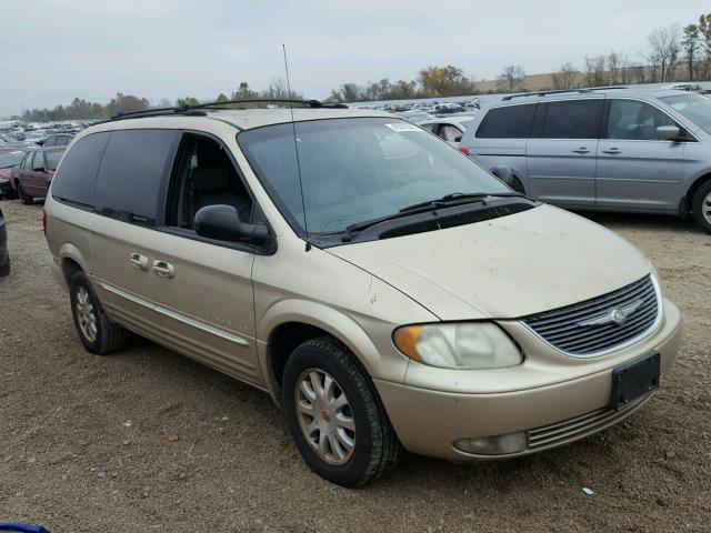 2C8GP54L61R412389 - 2001 CHRYSLER TOWN & COU GOLD photo 1