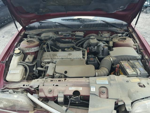 1G4NJ52T8VC429041 - 1997 BUICK SKYLARK CU MAROON photo 7