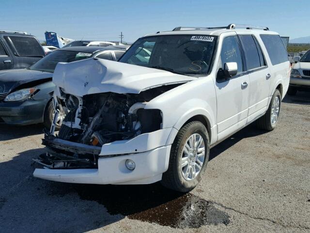 1FMJK2A56EEF12291 - 2014 FORD EXPEDITION WHITE photo 2