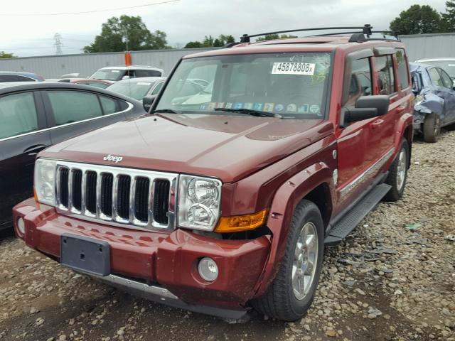 1J8HG58296C122180 - 2006 JEEP COMMANDER RED photo 2