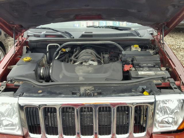 1J8HG58296C122180 - 2006 JEEP COMMANDER RED photo 7