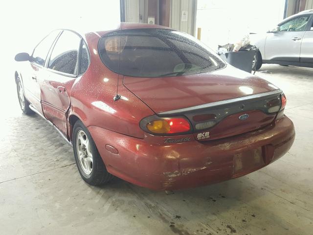 1FALP52U2TA317269 - 1996 FORD TAURUS GL RED photo 3