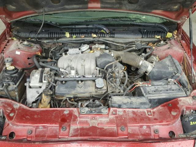 1FALP52U2TA317269 - 1996 FORD TAURUS GL RED photo 7