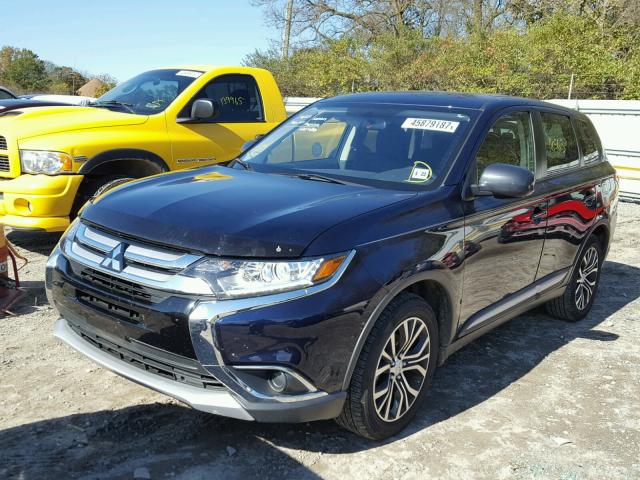 JA4AZ2A34HZ001359 - 2017 MITSUBISHI OUTLANDER BLUE photo 2