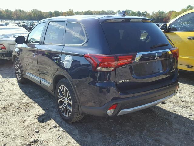 JA4AZ2A34HZ001359 - 2017 MITSUBISHI OUTLANDER BLUE photo 3