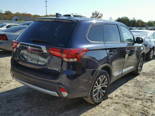 JA4AZ2A34HZ001359 - 2017 MITSUBISHI OUTLANDER BLUE photo 4