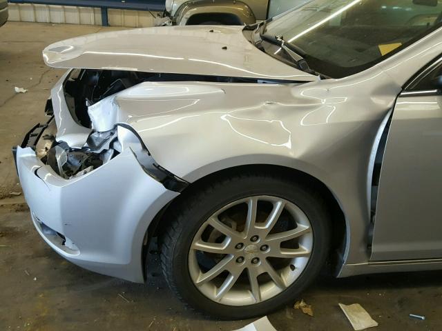 1G1ZG5E7XCF173881 - 2012 CHEVROLET MALIBU LTZ 银色 照片 9
