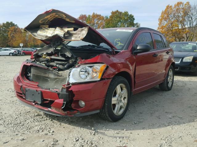 1B3HB48B87D539903 - 2007 DODGE CALIBER RED photo 2