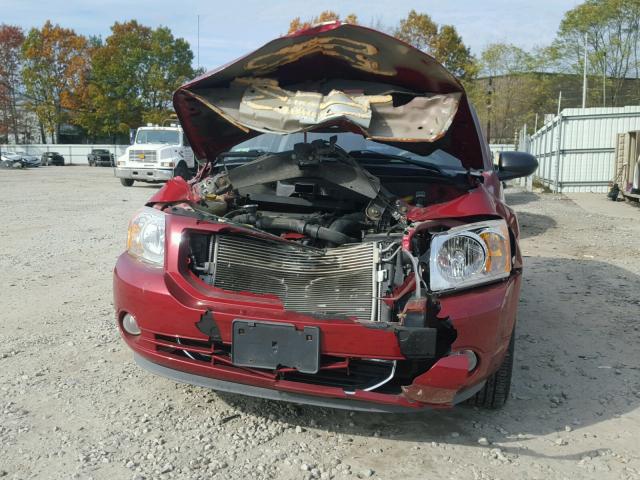 1B3HB48B87D539903 - 2007 DODGE CALIBER RED photo 9