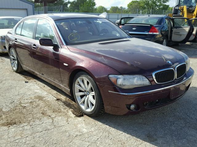 WBAHN83517DT70898 - 2007 BMW 750 BURGUNDY photo 1