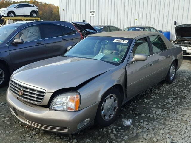 1G6KE57Y02U233832 - 2002 CADILLAC DEVILLE DH TAN photo 2