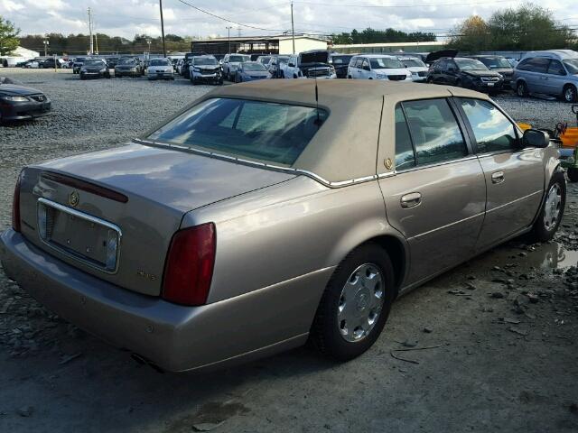 1G6KE57Y02U233832 - 2002 CADILLAC DEVILLE DH TAN photo 4