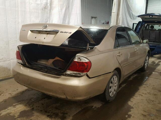 4T1BE32K45U989040 - 2005 TOYOTA CAMRY TAN photo 4