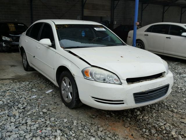 2G1WT55N489244957 - 2008 CHEVROLET IMPALA LT WHITE photo 1